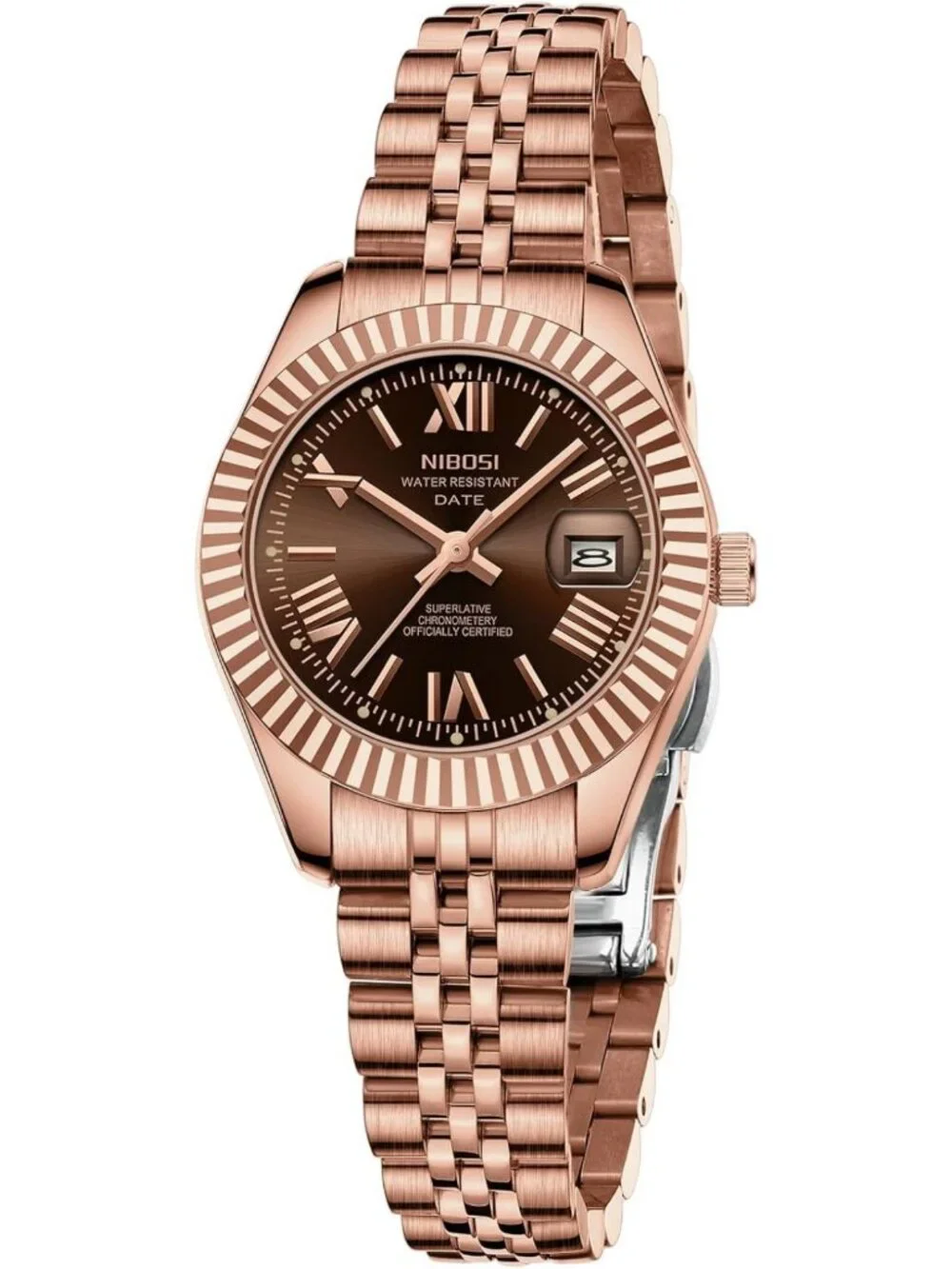 Elegant Women's Analog Quartz Watch - Gold & Silver Stainless Steel, Waterproof